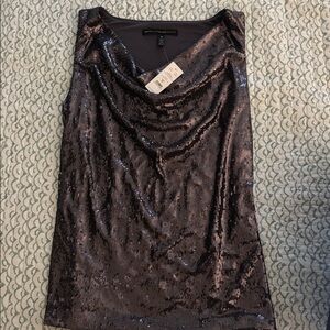 White House Black Market Shimmering Sequin Top